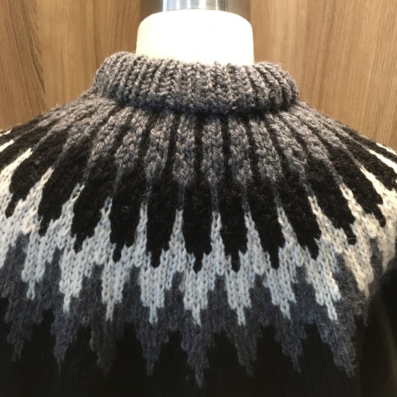 NEW Herman Market fairisle sweater 100% wool XL - Picture 5 of 6